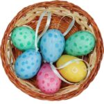 JAJKA W KOSZYCZKU 6 SZT 4 CM - obrazek 3