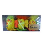 Zestaw Trzech Dekoracyjnych Jajek-Kurczaków w Pudełku