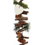 GIRLANDA DREWNIANA OZDOBA ŚWIĄTECZNA BOŻONARODZENIOWA - obrazek 2