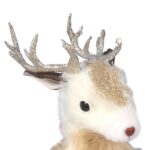 Złoty Renifer z Kremowym Futerkiem - Elegancka Dekoracja Świąteczna 45 cm - obrazek 2