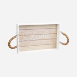 Zestaw Stylistycznych Tac z Uchwytem ze Sznurów dla Śniadań w Łóżku - obrazek 2