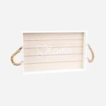 Zestaw Stylistycznych Tac z Uchwytem ze Sznurów dla Śniadań w Łóżku - obrazek 3