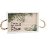 Stylowy zestaw dwóch tacek do podawania śniadań z ergonomicznymi sznurami - obrazek 2