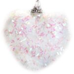 Komplet 3 serc styropianowych, opalizujących, 6 cm, YH167