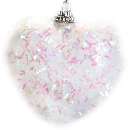 Komplet 3 serc styropianowych, opalizujących, 6 cm, YH167