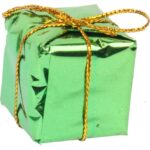 Zestaw Ozdób Bożonarodzeniowych KPL.16 - Mix: Mikołaje, Dzwonki, Paczuszki, Kokardki, Kolor: Czerwono-Zielono-Złoty - obrazek 2