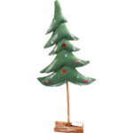 Choinka z naturalnych materiałów w zielonym kolorze 57 cm