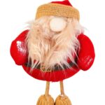 Mikołaj z Drewnianymi Nogami i Rubasznym Brzuchem 33cm Czerwony - obrazek 2