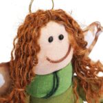 Anioł stojący w kolorze zielonym 28 cm - obrazek 3