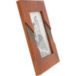 Drewniana stojąca zdobiona ramka na zdjęcie 14x17,7 cm - obrazek 3