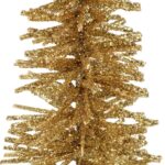 CHOINKA FIGURKA ZŁOTA BROKATOWA 30 CM - obrazek 2