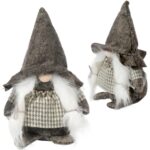 SKRZAT Świąteczny Krasnal GNOM Ozdoba Świąteczna Prezent 18 cm DZ