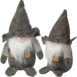 SKRZAT Świąteczny Krasnal GNOM Ozdoba Świąteczna Prezent 18 cm CHŁ