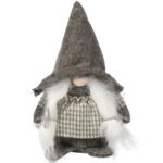 SKRZAT Świąteczny Krasnal GNOM Ozdoba Świąteczna Prezent 18 cm DZ - obrazek 2