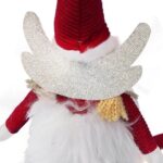 Pluszowy Anioł Siedzący z Zwisającymi Nogami 40cm - Kolor Czerwony - obrazek 3