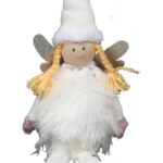 ELF DZIEWCZYNKA ZE SREBRNYMI SKRZYDŁAMI 40CM - obrazek 2