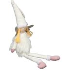 ELF DZIEWCZYNKA ZE SREBRNYMI SKRZYDŁAMI 40CM - obrazek 3