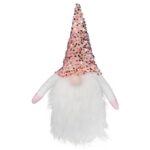 SKRZAT W RÓŻOWEJ CEKINOWEJ CZAPIE 38 CM