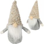 SKRZAT Świąteczny Krasnal GNOM Ozdoba Świąteczna Prezent 20 cm CH