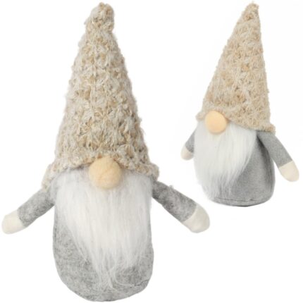 SKRZAT Świąteczny Krasnal GNOM Ozdoba Świąteczna Prezent 20 cm CH