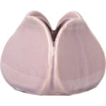 Wazonik ceramiczny w kształcie kwiatu wrzosowy 8x7 cm