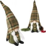 SKRZAT Świąteczny Krasnal GNOM Ozdoba Świąteczna Prezent 38cm DZIEWCZYNKA