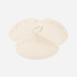 Biała Ceramiczna Patera z Uchwytem i Przegrodami - obrazek 3