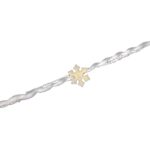 WSTĄŻKA Taśma świąteczna wełniana ze śnieżynkami - obrazek 2