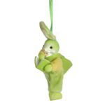 ZAJĄC ZAWIESZKA DEKORACJA WIELKANOCNA 15CM - obrazek 2