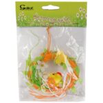 Kurczaczek w kółku zawieszka 9cm pomarańczowa - obrazek 2