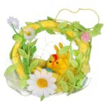 Kurczaczek w kółku zawieszka 9cm żółta - obrazek 2