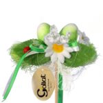 JAJKA NA SNOPKU OZDOBA NA PIKU ZIELONA - obrazek 2