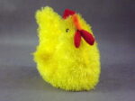 Pluszowa Kura do Przytulania Żółta 27x25 cm - obrazek 2