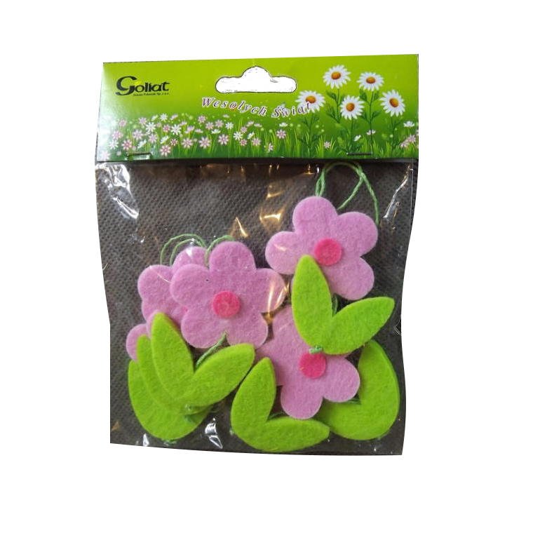 YX-73343ASS1 Zestaw 6 zawieszek w kształcie kwiatów - obrazek 1