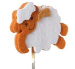 OWCA BARANEK Z FILCU NA PIKU WIELKANOC BRĄZOWA - obrazek 3