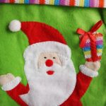 Skarpeta na prezenty dekorowana ZIELONA - obrazek 2