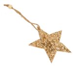 GWIAZDA ZAWIESZKA BROKATOWA ZŁOTA - obrazek 2