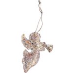 ANIOŁ ZAWIESZKA BROKATOWA ZŁOTA