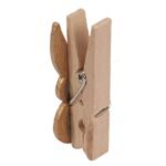 ZAJĄCZKI KLAMERKI DREWNIANE 6SZT WIELKANOC WIOSNA - obrazek 2