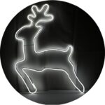 Świetlny Renifer Neonowy Biały 3M do Użytku Zewnętrznego, Sieciowy, 120l/metr - obrazek 2