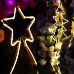 Świąteczna Dekoracja LED - NeonoBiałe Drzewko Bożonarodzeniowe 55x44 cm - obrazek 2