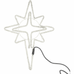 BOŻONARODZENIOWA DEKORACJA Z WĘŻA ŚWIETLNEGO LED- GWIAZDA BETLEJEMSKA 60 CM - obrazek 2