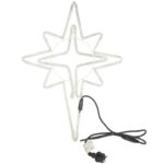 BOŻONARODZENIOWA DEKORACJA Z WĘŻA ŚWIETLNEGO LED- GWIAZDA BETLEJEMSKA 60 CM
