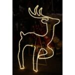 Neon LED, duży renifer - ozdoba świąteczna, RM006-A - obrazek 2