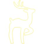 Neon LED, duży renifer - ozdoba świąteczna, RM006-A