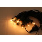 LAMPKI CHOINKOWE 20 LED Z DODATKOWYM GNIAZEDEM  I ZACZEPEM - obrazek 2