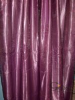 Elegancka Zasłona Wrzosowa Dwuwarstwowa z Koralikami