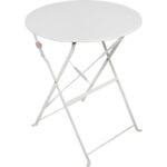 Zestaw bistro w stylu francuskim - składany stół i krzesła, kolor biały - obrazek 2