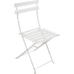Zestaw bistro w stylu francuskim - składany stół i krzesła, kolor biały - obrazek 3