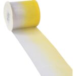 Wstążka Dekoracyjna Żółto-Biała na Szpuli - Wysokiej Jakości Tkanina do Dekoracji Wielkanocnych i Prezentów